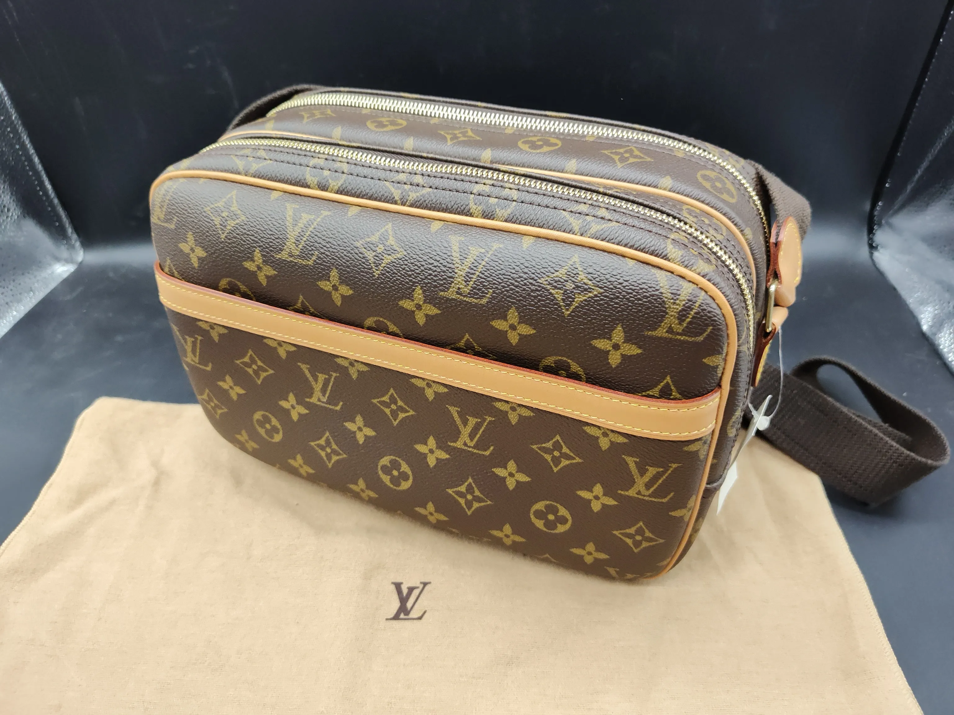👜 ヴィトン モノグラム リポーターPM M45254を四日...
