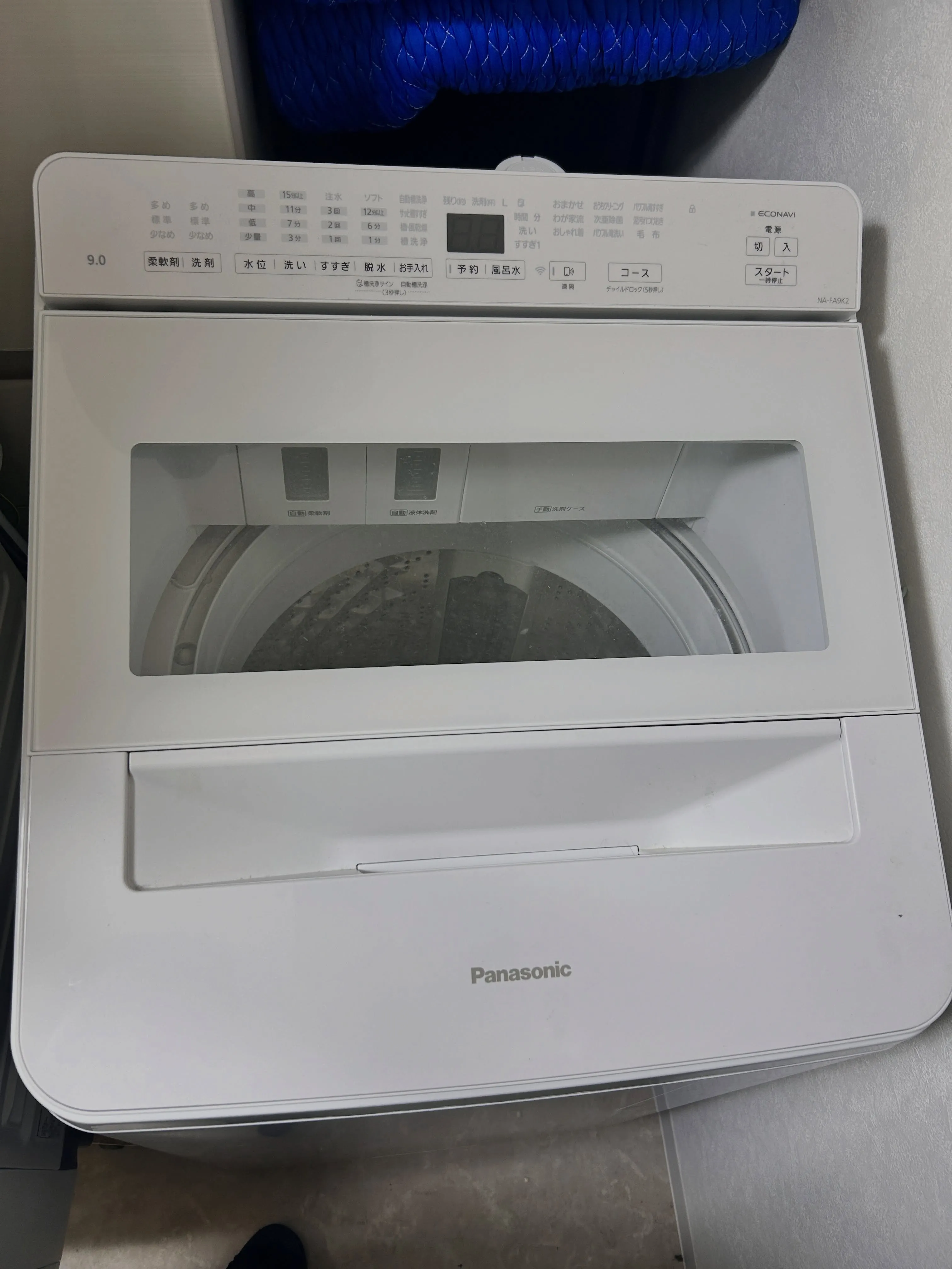 🧺 Panasonic 全自動洗濯機 NA-FA9K2を四日...